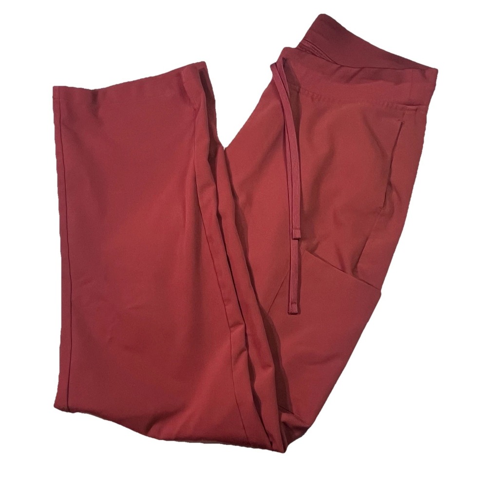 Mandala Scrubs Women Cargo Pants Size Medium Color Red  Sangria EUC